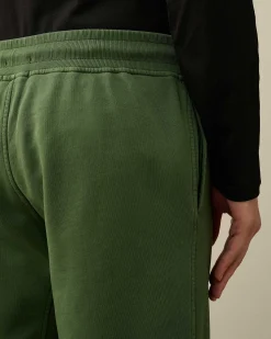 C.P. Company Cotton Diagonal Fleece Cargo Shorts Duck Green Online