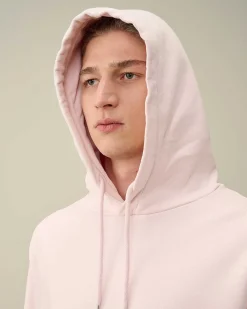 C.P. Company Cotton Diagonal Fleece Lens Hoodie Heavenly Pink Online