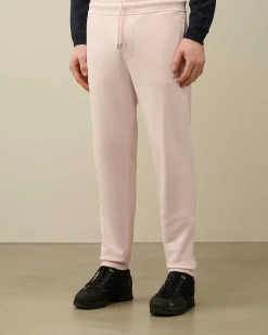 C.P. Company Cotton Diagonal Fleece Sweatpants Heavenly Pink Best