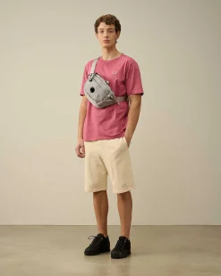 C.P. Company Cotton Fleece Shorts Pistachio Shell-Beige Best Sale