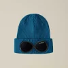 C.P. Company Cotton Goggle Beanie Ink Blue Hot