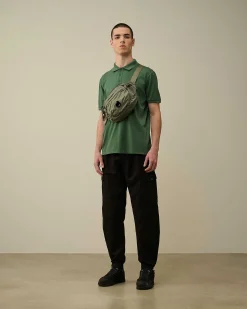C.P. Company Cotton/Linen Regular Cargo Pants Black Store