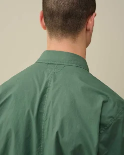 C.P. Company Cotton Popeline Pocket Shirt Duck Green Best