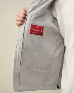 C.P. Company C.P. Shell-R Goggle Jacket Drizzle Grey Discount