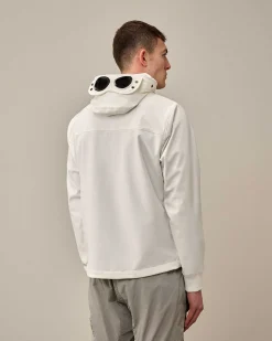 C.P. Company C.P. Shell-R Goggle Jacket Gauze White Best