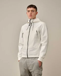 C.P. Company C.P. Shell-R Goggle Jacket Gauze White Best