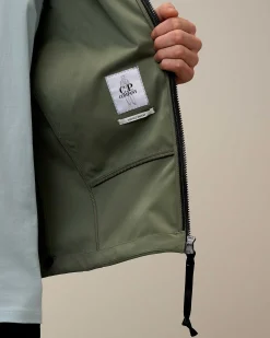 C.P. Company C.P. Shell-R Goggle Jacket Agave Green Fashion