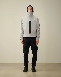 C.P. Company C.P. Shell-R Hooded Jacket Drizzle Grey Online