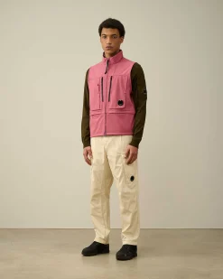 C.P. Company C.P. Shell-R Utility Vest Red Bud Clearance