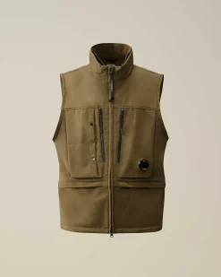 C.P. Company C.P. Shell-R Utility Vest Ivy Green Discount