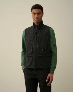 C.P. Company C.P. Shell-R Utility Vest Black Store