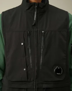 C.P. Company C.P. Shell-R Utility Vest Black Store