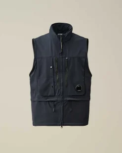 C.P. Company C.P. Shell-R Utility Vest Total Eclipse-Blue Online