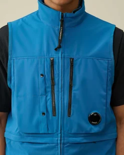 C.P. Company C.P. Shell-R Utility Vest Ink Blue Clearance