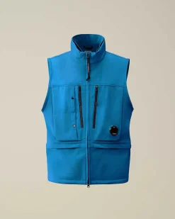 C.P. Company C.P. Shell-R Utility Vest Ink Blue Clearance