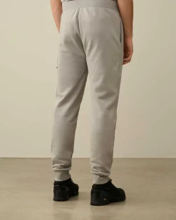 C.P. Company Diagonal Raised Fleece Cargo Sweatpants Drizzle Grey Store