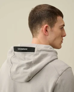 C.P. Company Diagonal Raised Fleece Hoodie Drizzle Grey Cheap