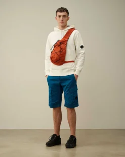 C.P. Company Diagonal Raised Fleece Hoodie Gauze White Outlet