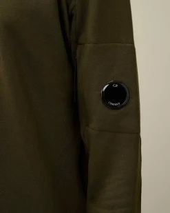 C.P. Company Diagonal Raised Fleece Sweatshirt Ivy Green Cheap