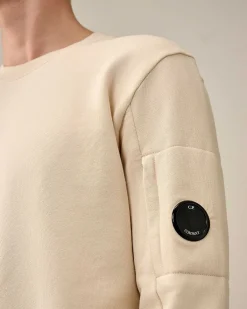 C.P. Company Diagonal Raised Fleece Sweatshirt Pistachio Shell-Beige Hot