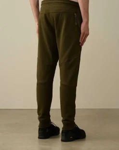 C.P. Company Diagonal Raised Fleece Sweatpants Ivy Green Fashion