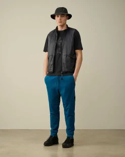 C.P. Company Diagonal Raised Fleece Sweatpants Ink Blue Best