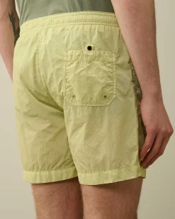 C.P. Company Eco-Chrome R Pocket Swim Shorts White Pear Best