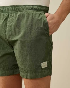C.P. Company Eco-Chrome R Short Swim Shorts Duck Green Best