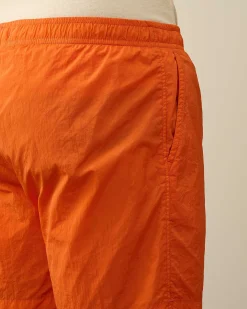 C.P. Company Eco-Chrome R Short Swim Shorts Gold Flame-Orange Best