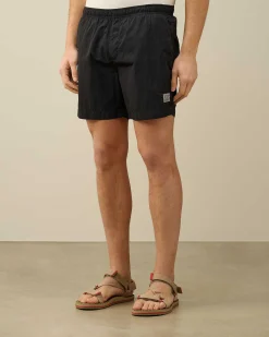 C.P. Company Eco-Chrome R Short Swim Shorts Total Eclipse-Blue Best