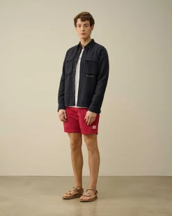 C.P. Company Eco-Chrome R Short Swim Shorts Red Bud Best