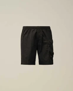 C.P. Company Eco-Chrome R Utility Swim Shorts Total Eclipse-Blue Discount