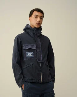 C.P. Company 50 Fili Gum Hooded Jacket Mood Indigo-Blue Sale