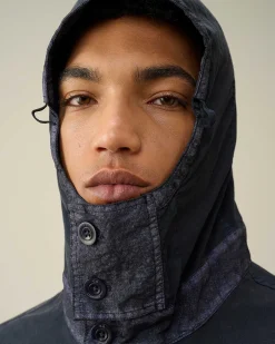 C.P. Company 50 Fili Gum Hooded Jacket Mood Indigo-Blue Sale