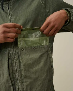 C.P. Company 50 Fili Gum Mixed Explorer Jacket Agave Green Online