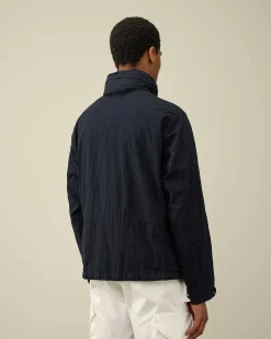C.P. Company 50 Fili Gum Mixed Jacket Total Eclipse-Blue Best Sale