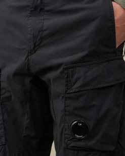 C.P. Company 50 Fili Stretch Ergonomic Cargo Pants Total Eclipse-Blue Best