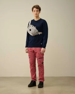 C.P. Company Filo Di Scozia Knit Total Eclipse-Blue Online