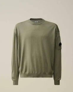 C.P. Company Filo Di Scozia Lens Knit Agave Green Hot