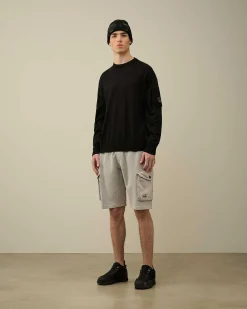C.P. Company Filo Di Scozia Lens Knit Black Cheap