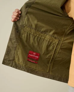 C.P. Company Flatt Nylon Chore Jacket Ivy Green Sale