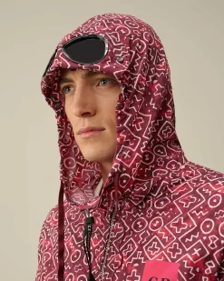 C.P. Company Flatt Nylon Goggle Jacket Red Bud Sale