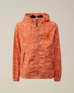 C.P. Company Flatt Nylon Goggle Jacket Gold Flame-Orange Discount