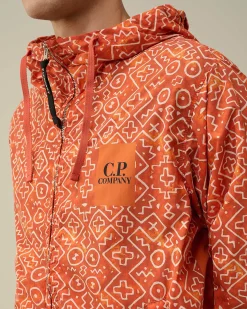 C.P. Company Flatt Nylon Goggle Jacket Gold Flame-Orange Discount