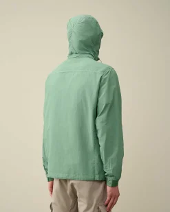 C.P. Company Flatt Nylon Goggle Overshirt Green Bay Hot
