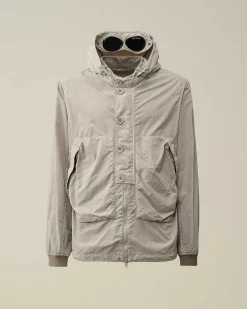 C.P. Company Flatt Nylon Goggle Overshirt Drizzle Grey Cheap