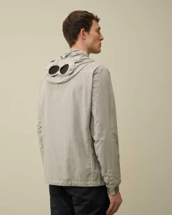 C.P. Company Flatt Nylon Goggle Overshirt Drizzle Grey Cheap