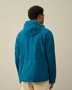 C.P. Company Flatt Nylon Reversible Hooded Jacket Ink Blue Hot