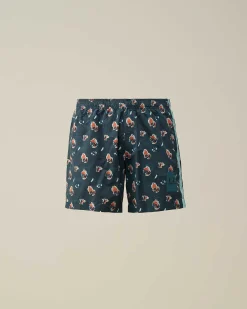 C.P. Company Flatt Nylon Sponged Swim Shorts Ink Blue Sale