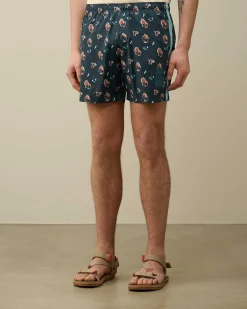 C.P. Company Flatt Nylon Sponged Swim Shorts Ink Blue Sale